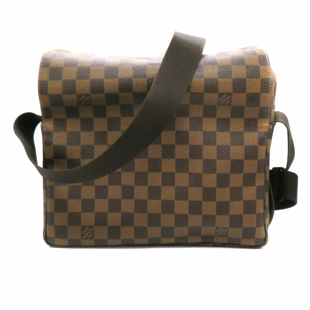 Louis Vuitton Naviglio Damier Shoulder Bag Brown